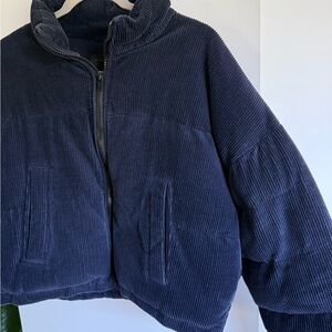 Kendall & Kylie Deep Blue Corduroy Jacket